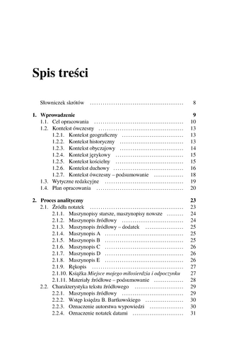 Oryginalny spis treści, strona 5