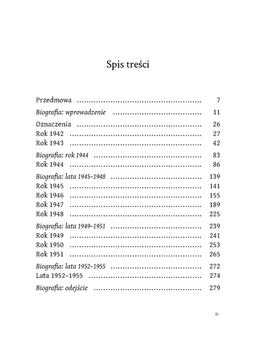 Oryginalny spis treści, strona 5
